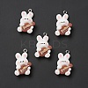 Music Theme Opaque Resin Pendants X-RESI-E024-06P-02-2