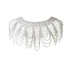 Plastic Imitation Pearl Round Beaded Tassel Bridal Shoulder Chains FS-WGB50AC-01-5