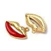 304 Stainless Steel Enamel Pendants STAS-L299-05G-2