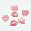 Cherry Quartz Glass Cabochons G-T029-23x25mm-10-1