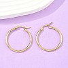 Ion Plating(IP) 304 Stainless Steel Hoop Earrings EJEW-N0016-11G-D-4