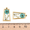 304 Stainless Steel Epoxy Resin Pendants X-STAS-T072-29-4