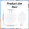 30Pcs Blank Double-sided Heat Transfer Aluminium Pendants DIY-BC0012-89C-2