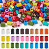 120Pcs 15 Colors Column Rack Plating Spray Painted Alloy Beads for Jewelry Making FIND-TA0002-74-1