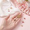 8Pcs 4 Styles Brass Charms KK-BC0010-09-3