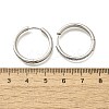 304 Stainless Steel Micro Pave Clear Cubic Zirconia Huggie Hoop Earrings EJEW-C096-01H-P01-3