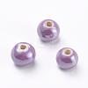 Glazed Porcelain Beads PORC-D001-10mm-17-1
