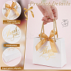 80Pcs Gold Stamping Thank You Paper Gift Packing Tote Bags ABAG-WA0001-05-3