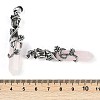 Natural Rose Quartz Faceted Double Termimal Pointed Big Pendants G-P547-03AS-01A-3