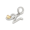 Brass European Dangle Charms KK-Z097-01N-GP-2