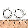 Tibetan Style Alloy Pendant Cabochon Settings PALLOY-N178-07AS-3