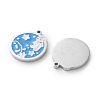 304 Stainless Steel Enamel Pendants STAS-M102-22P-01-2