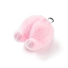 Flocking Resin Cute Pendants RESI-A040-01B-2