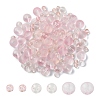 150Pcs 3 Styles Frosted Spray Painted Glass Beads Strands GLAA-YW0004-34E-1