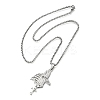 201 Stainless Steel Egyptian Ancient Anubis Anka Cross Pendant Box Chain Necklaces STAS-D196-05P-3
