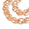 Electroplate Glass Beads Strand EGLA-S188-21-A03-3
