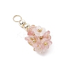 12Pcs Flower Transparent Acrylic Pendants PALLOY-JF03895-4