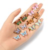 12Pcs 6 Colors Light Gold Tone Alloy Enamel Pendants ENAM-YW0003-45-4