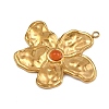 304 Stainless Steel Resin Pendants STAS-G363-08G-2
