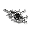 Alloy Jet Rhinestone Pendants PALLOY-P294-01B-02-3