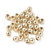 Rack Plating Brass Round Beads KK-A235-01G-06-1