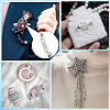 120Pcs 4 Styles Iron Brooch Findings IFIN-SP0001-33P-4