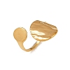 304 Stainless Steel Cuff Open Rings for Women LS-RJEW-H255-01G-03-4