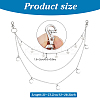 4Pcs 4 Styles Alloy Moon Star Charms Brass Bag Extender Chains HJEW-PH02076-4