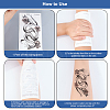 Snake Water Proof Removable Temporary Tattoos Stickers AJEW-WH20048-49-5