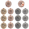 20Pcs 4 Colors Alloy Rhinestone Beads FIND-PA0001-20-7
