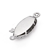 Tarnish Resistant 304 Stainless Steel Box Clasps LS-STAS-G140-18P-2