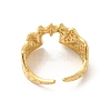 Ion Plating(IP) 304 Stainless Steel Gothic Bat Open Cuff Ring for Women RJEW-E066-01G-3