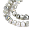 Anti-Tarnish Electroplate Rondelle Glass Beads Strands EGLA-T021-3mm-17-02-3