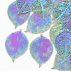 Ion Plating(IP) 201 Stainless Steel Filigree Pendants STAS-R102-18-1