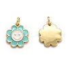 Brass Enamel Charms X-KK-O135-01E-2