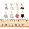 40Pcs 8 Styles Alloy Enamel Pendants ENAM-FS0002-54-5