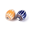 Handmade Millefiori Glass Barrel Beads LA-N002-24-2