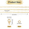5M 304 Stainless 304 Steel Paperclip Chains FIND-GL0001-82-2