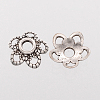 5-Petal Flower Tibetan Silver Fancy Bead Caps LS-AA484-2