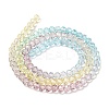 Transparent Painted Glass Beads Strands X1-DGLA-A034-T4mm-A15-5