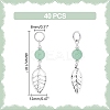 4Sets Leaf Tibetan Style Alloy Pendants FIND-UN0002-74-6