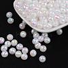 Faceted Colorful Eco-Friendly Poly Styrene Acrylic Round Beads SACR-K001-6mm-78-2