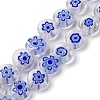 Handmade Millefiori Lampwork Beads Strands LAMP-G164-04L-1