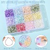 2400pcs 12 Colors Transparent Spray Painted Glass Beads EGLA-YW0005-29-4