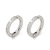 304 Stainless Steel Micro Pave Clear Cubic Zirconia Cuff Earrings EJEW-C096-60P-2