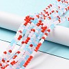 Glass Beads Strands EGLA-A034-M4mm-41-1