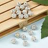 Brass Rhinestone Beads RB-A019-8mm-01S-3