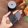 Flat Microfiber Imitation Leather Cord LC-WH0006-07C-02-3