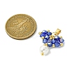 Shell Pearl Beads Glass Pendants PALLOY-MZ00432-04-2