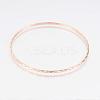 304L Stainless Steel Buddhist Bangles BJEW-G568-15RG-2